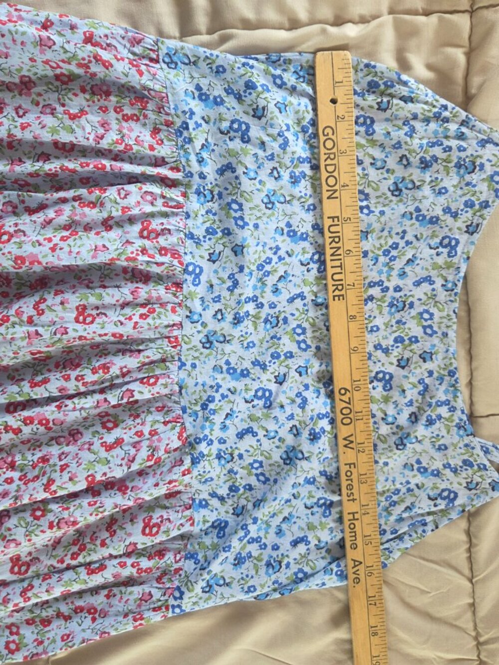 Sacred Threads 100% Cotton  multicolor floral tiered spaghetti strap maxi dress - Picture 6 of 8